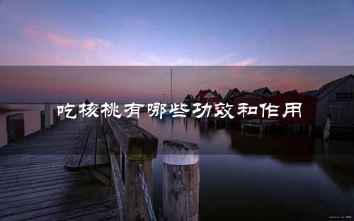 吃核桃有哪些功效和作用