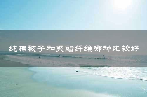 纯棉被子和聚酯纤维哪种比较好