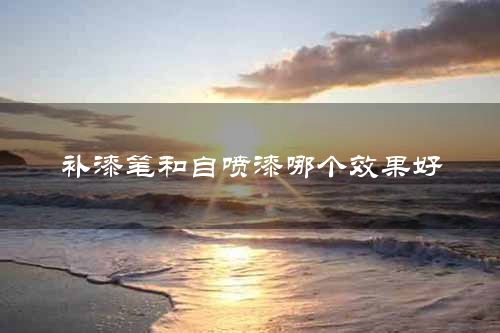 补漆笔和自喷漆哪个效果好