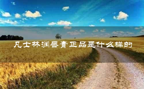 凡士林润唇膏正品是什么样的