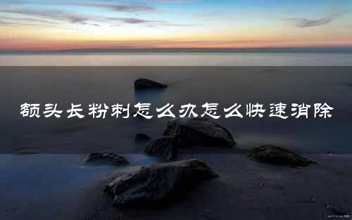 额头长粉刺怎么办怎么快速消除